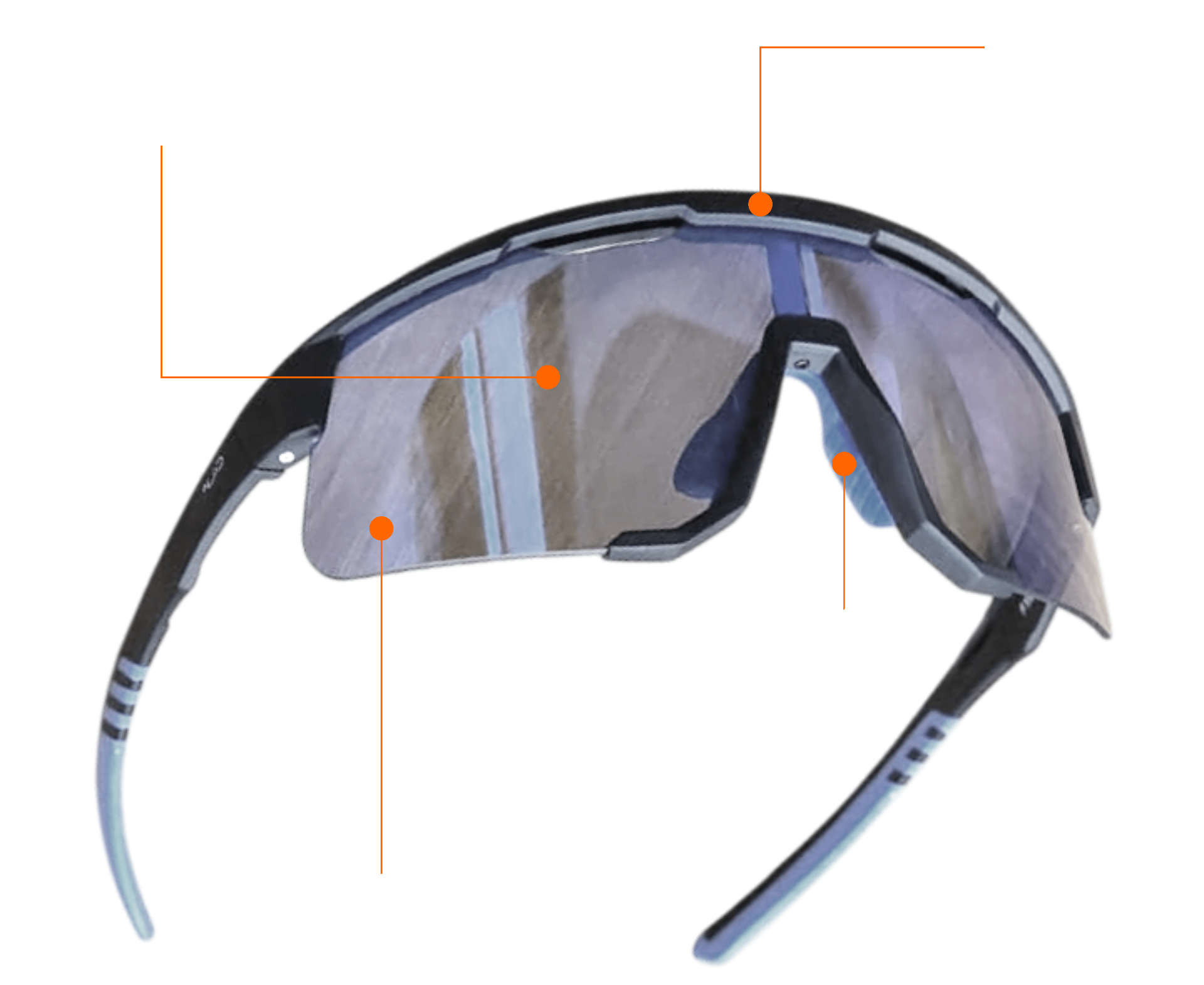 Óculos esportivo Mais Up Legend com lentes fotocromáticas